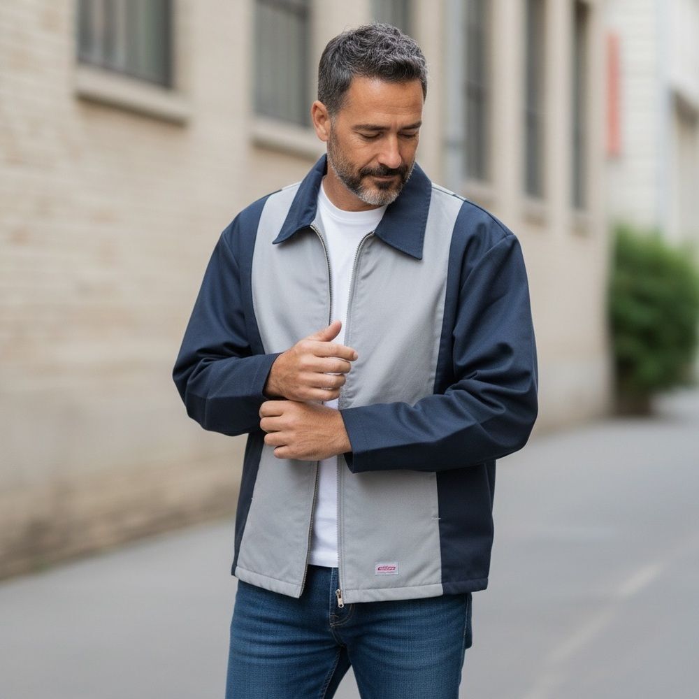 Dickies Eisenhower Jacket XL Blue Gray Colorblock Insulated